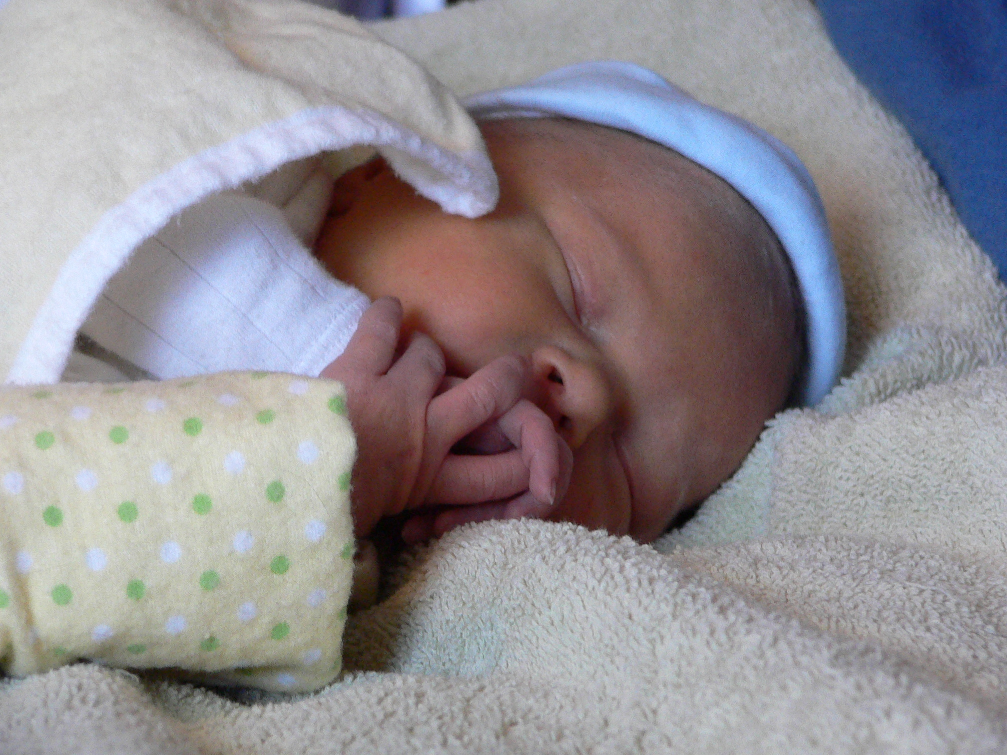 Jack Oliver McCallum (Jamie’s son), February 2009, in his first week