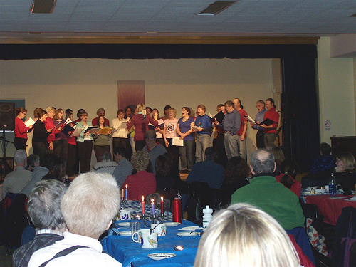 Folka Voca on stage at the 2008 OFC soup supper